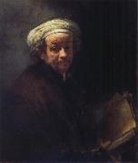 REMBRANDT Harmenszoon van Rijn Self-Portrait as St.Paul china oil painting artist
